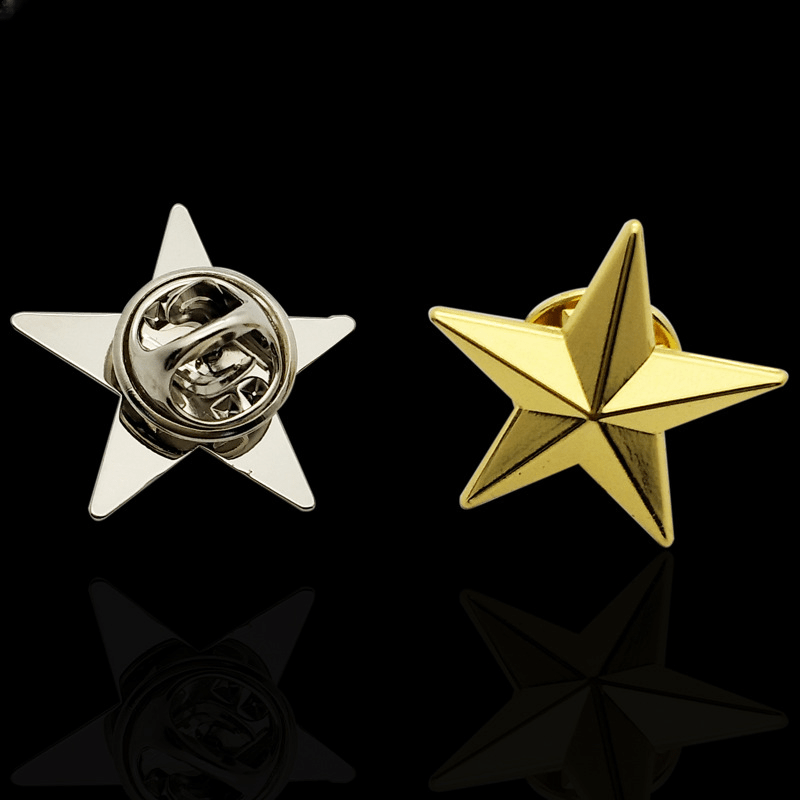 

Star Badge Lapel Backpacks Pins, Star Badge Military , Labor Day 4th Of July Memorial Day Stars Brooches For Men, Ideal Choice For Gifts