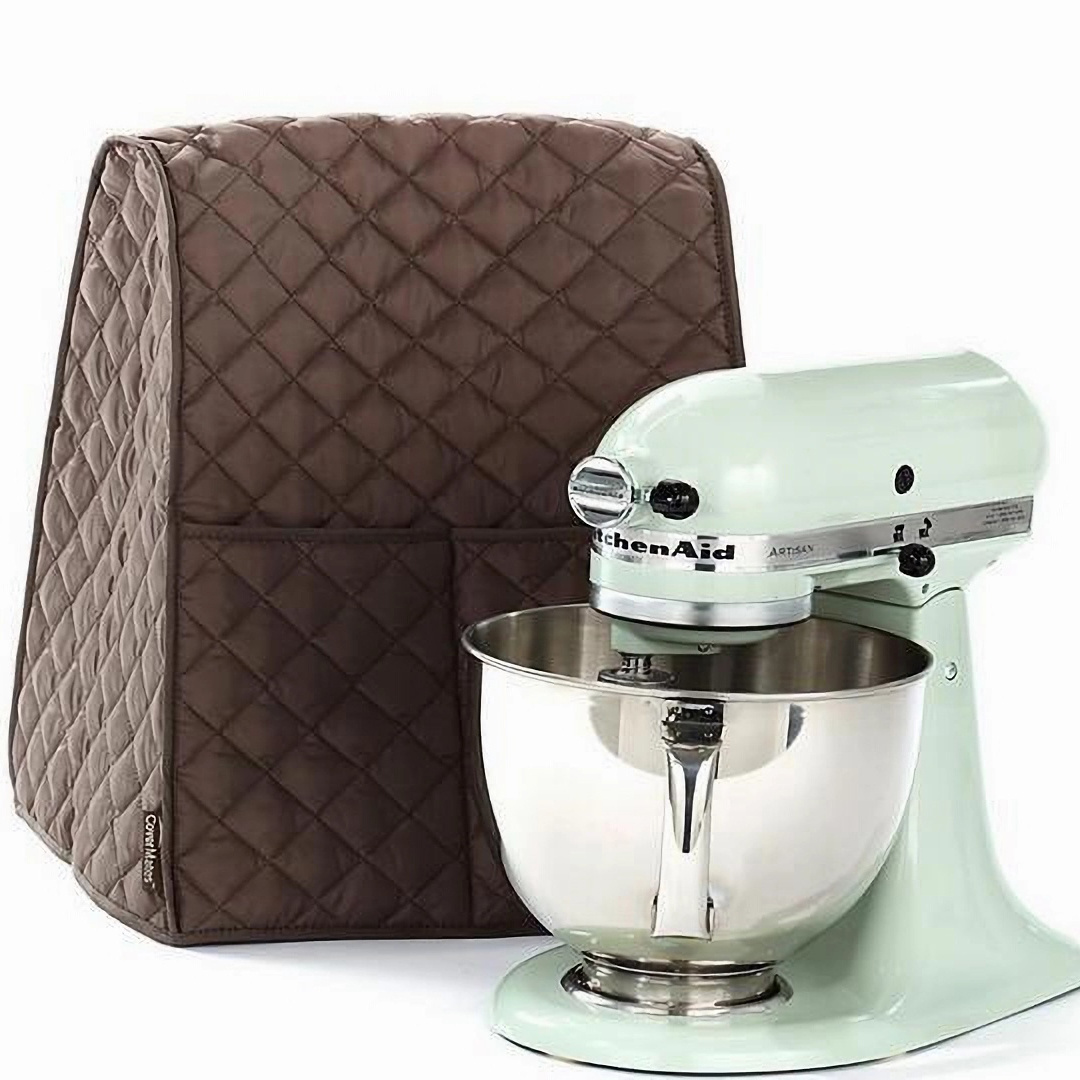 1pc stand mixer cover compatible with mixer fits all tilt head bowl lift models with organizer bag for accessories stand mixer dust proof cover with organizer bag for  mixer to keep clean and safe details 2