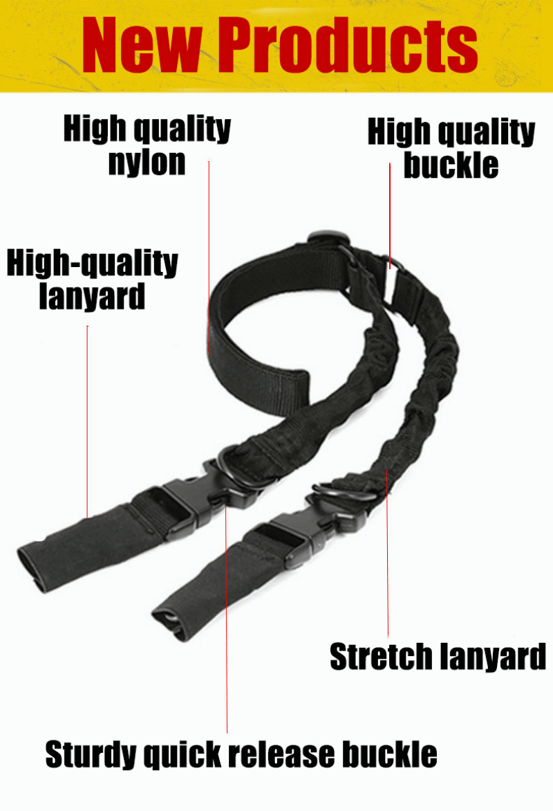 Adjustable Two Point Sling With Qd Sling Rail Mounts For M Lock