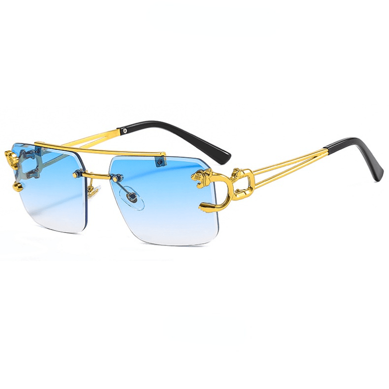 Square Rimless Top Bar Boho Sunglasses