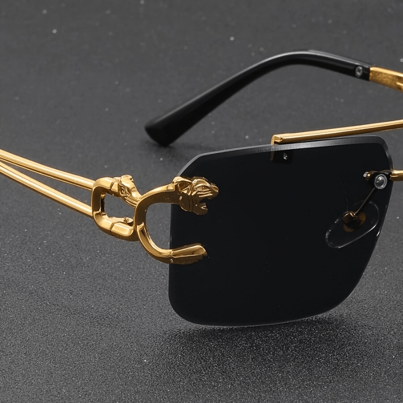 Square Rimless Top Bar Boho Sunglasses