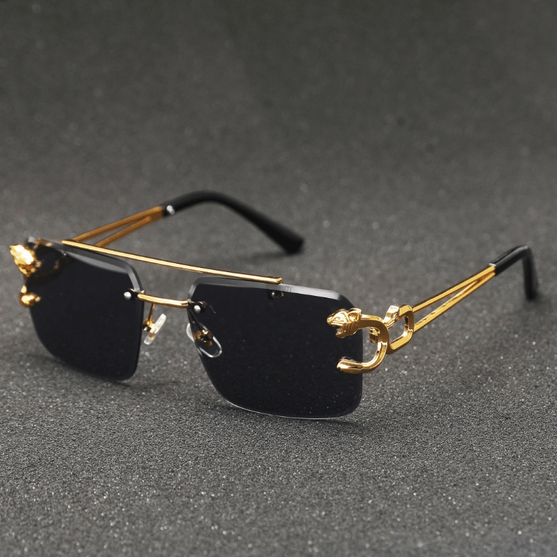 Square Rimless Top Bar Boho Sunglasses