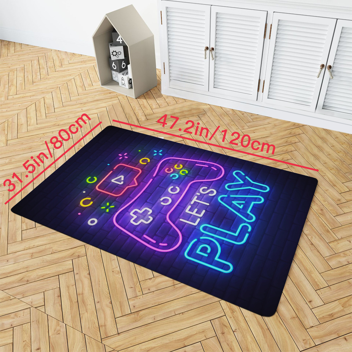 Game Players Game Slogan Rugs Doormat, Non-Slip Machine Washable Carpets  Floor Door Mat , 36 x 24 