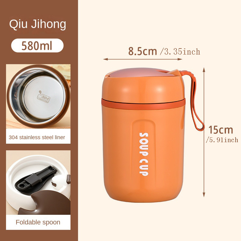 Vacuum Insulated Soup Cup Large Capacity Leakproof Heat And - Temu