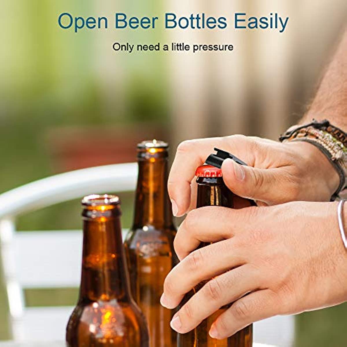 9 Colored Metal Bottle Openers Metal Keychain Bottle Opener Beverage Bottle  Opener For Men Women Small