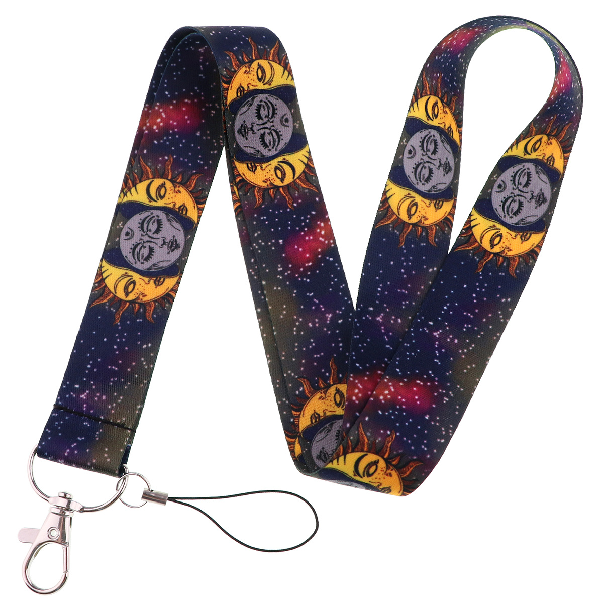 Starry Sky lanyard for keys Chain ID Credit Card Cover Pass Badge