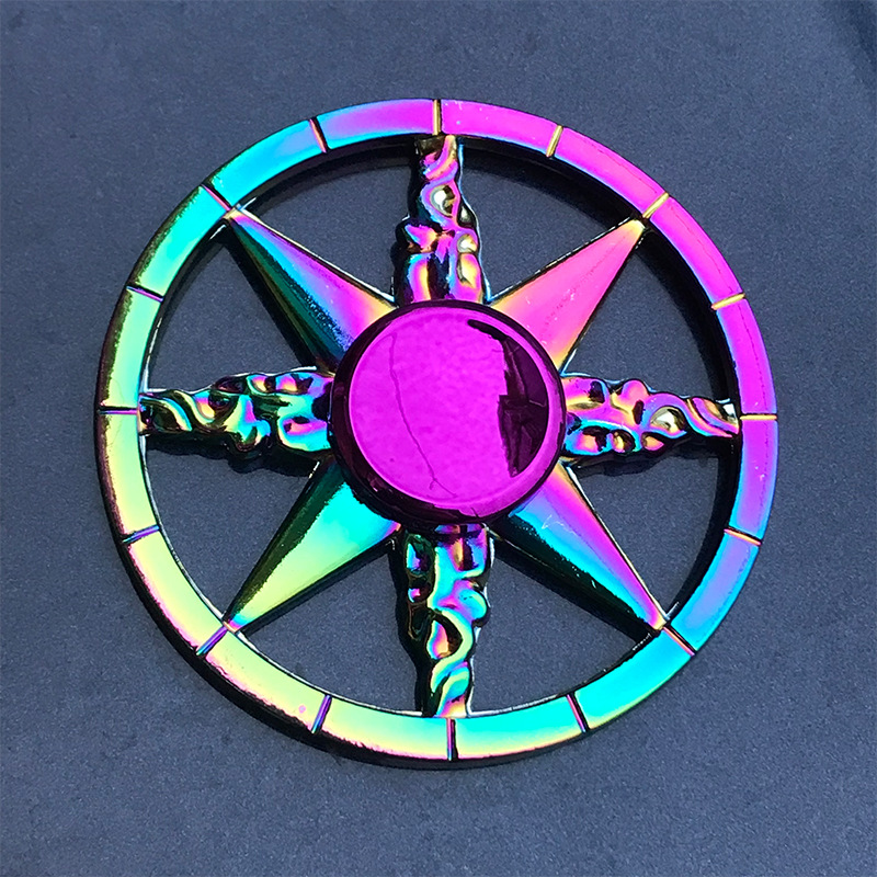 New Metal Colorful Fingertip Zinc Alloy Finger Spinning - Temu