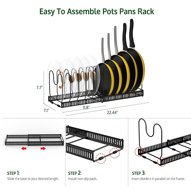 1pc Töpfe Pfannen Organizer Erweiterbar Topf Rack - Temu Austria