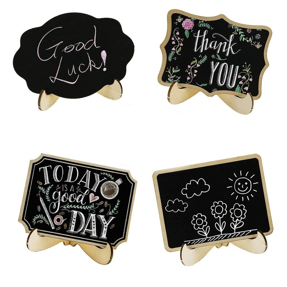 Mini Chalkboard Signs Framed Small Chalkboard Labels With - Temu