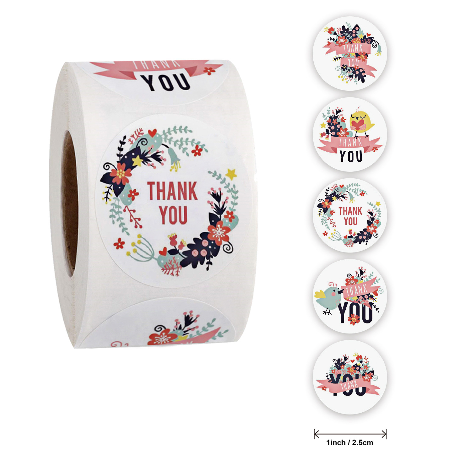 500pcs Thank You Letter Stickers Scrapbooking Sealing Labels