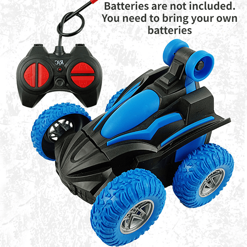 Carros de acrobacias RC com controlo remoto elétrico de 2,4 G para criança  Carro de tração às 4 rodas de alta velocidade com tração às 360 graus  presente para crianças em condições