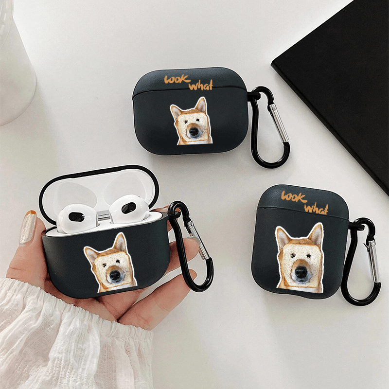 Grass dog cat flower cute clear capa for airpods 1 2 3 pro 2 bluetooth  earphone case with decorate keyrchain soft lovely funda