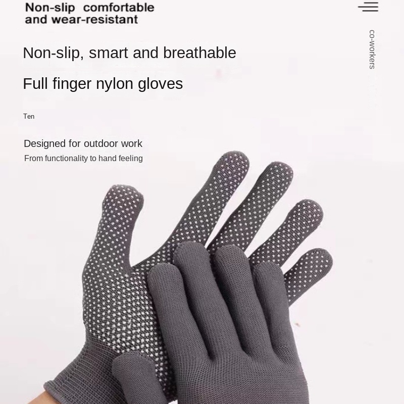 Latex Embossed Gloves Construction Labor Rubber Gloves Wear - Temu