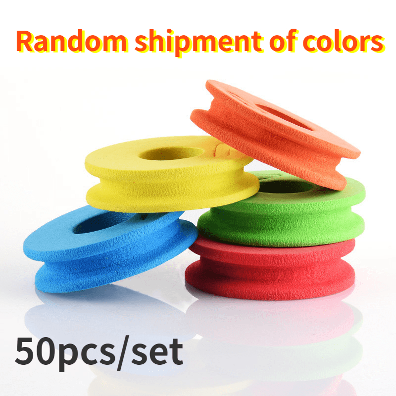 50pcs Durable Eva Foam Fishing Spool for *-Free Line Winding and Easy  Tackle Organization