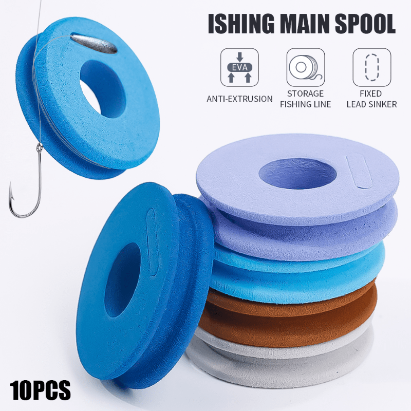 50pcs Durable Eva Foam Fishing Spool for *-Free Line Winding and Easy  Tackle Organization