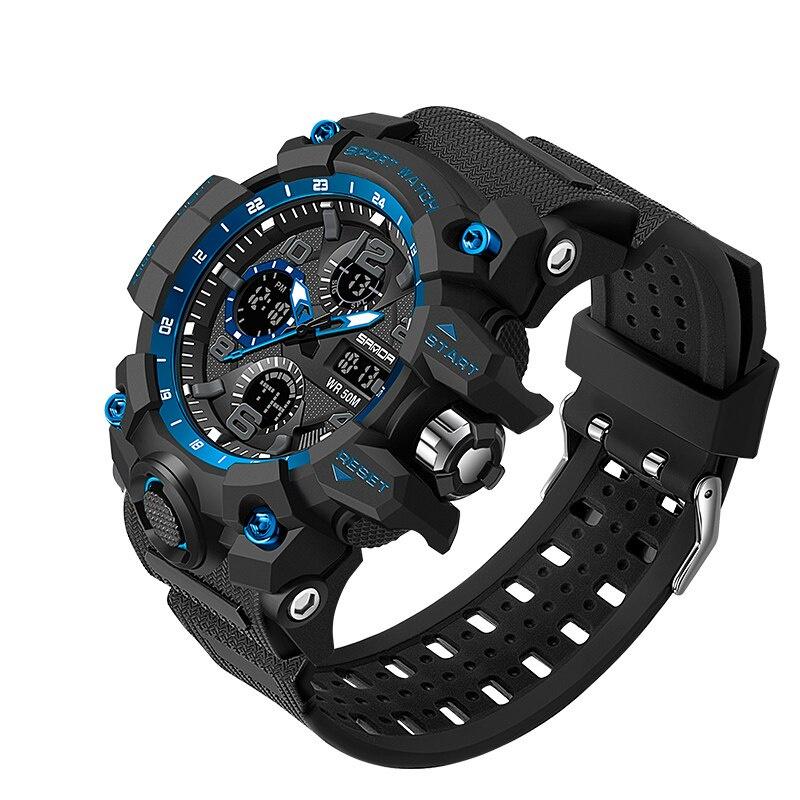 23-in-1 Survival Military Digital Watch, Mens Tactical Multi-Functional and  Adjustable Wristband Outdoors Waterproof Sports Dual Dial Watches with