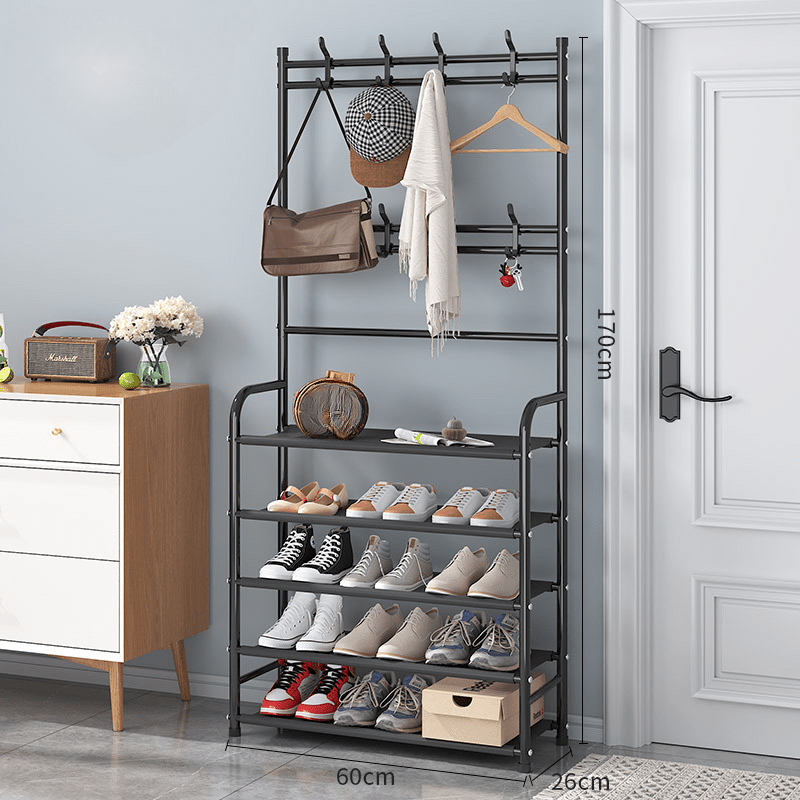 Entrance Coat Rack Foyer Shoe Rack Free Standing Coat Rack - Temu