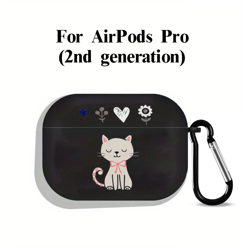 The Cat Graphic Earphone Case For Airpods1, Airpods2, Airpods3, Pro, Pro  (2nd Generation), Protective Silicon Case For Earphone, Good Quality And  Durable Earphone Case As Perfect Gifts For  Birthday/teen/boys/girls/son/daughter/boyfriends/girlfri