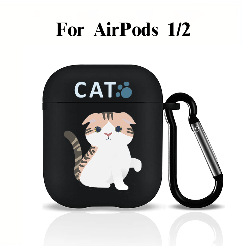Cute Cartoon Cat Earphone Case For Apple Airpods 1/2/3 Gen Pro Pro2  Charging Case With Pendant 
