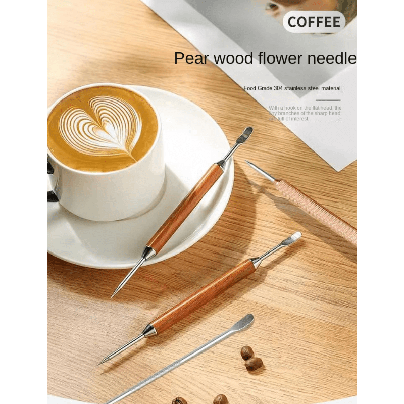 Stainless Steel Coffee Art Pen Coffee Fancy Stitch Barista - Temu