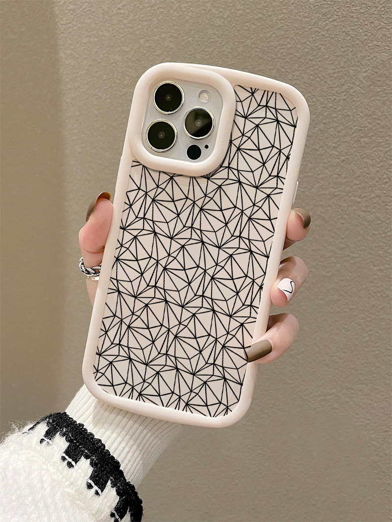 Luxury Geometric Case For Funda iPhone 13 12 11 Pro XS MAX XR