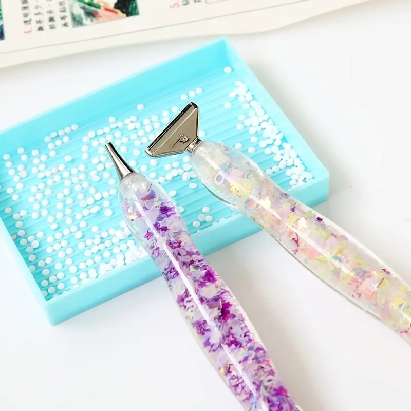 14PCS Resin Diamond Art Pen with Trays Diamond Dot Pen DIY Diamond Painting  Tool 5.99