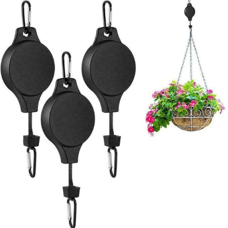 Effortlessly Reach Your Hanging Plants With This Retractable Plant