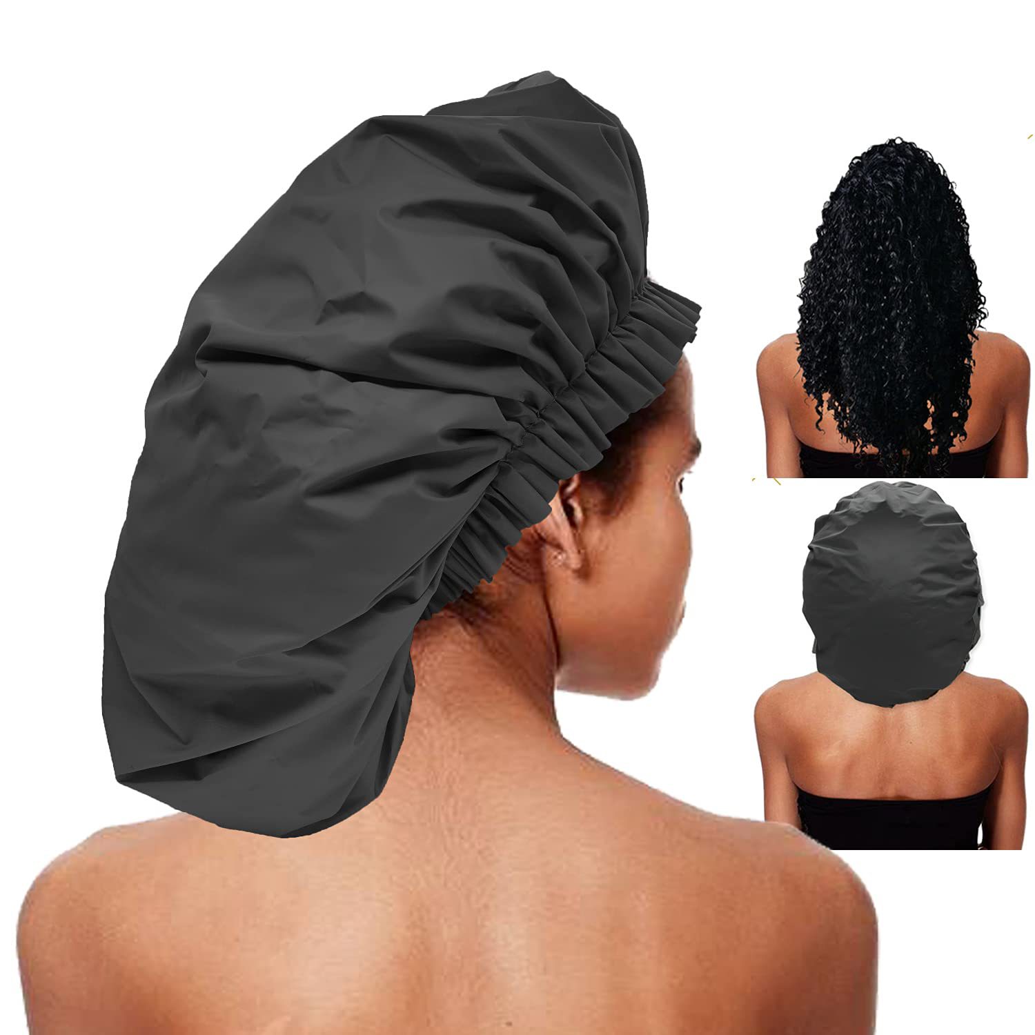 Bonnet De Douche Imperméable Extra Large Pour Femme Bonnet - Temu