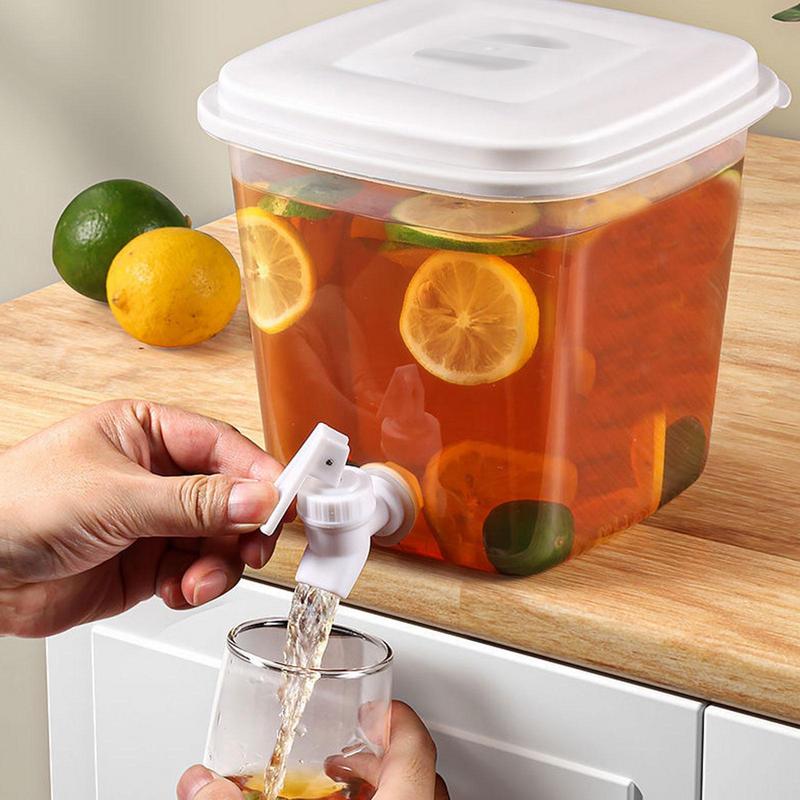 1pc 3.5l/4.5l Cold Kettle With Faucet, Plastic Beverage Drink Dispenser  Large Capacity Water Iced Juice Lemonade Water Jug - Home & Kitchen - Temu