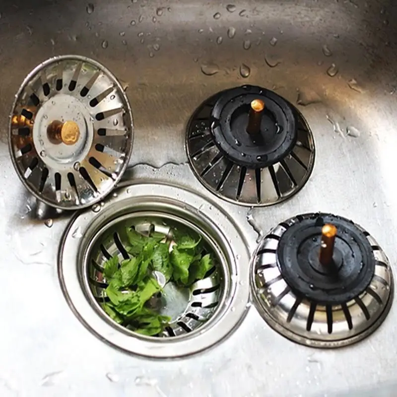 1 pièce Filtre en acier inoxydable pour évier de cuisine, bouchon d'évier,  filtre pour évier, filtre à cheveux pour salle de bain - Temu Belgium