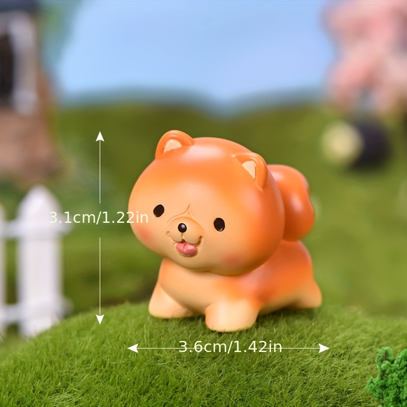 Small Cartoon Cute Animal's Statue Garden Statue Micro - Temu