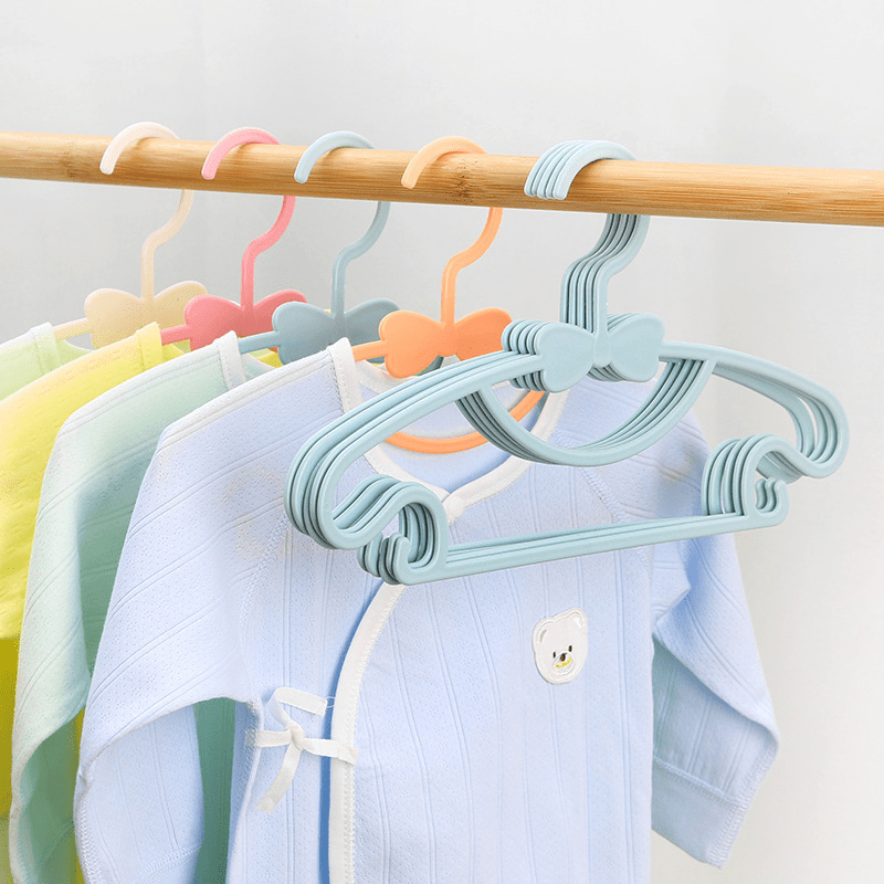 Portable Kids Clothes Hanger Plastic Household Baby Coat - Temu