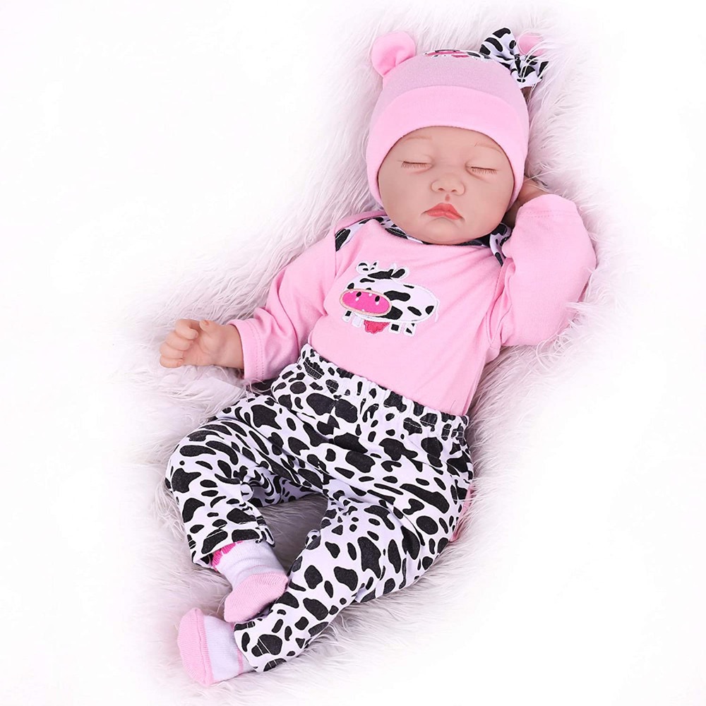 Muñeca Bebé Reborn Muñeca Para Dormir De Tela Suave 55cm