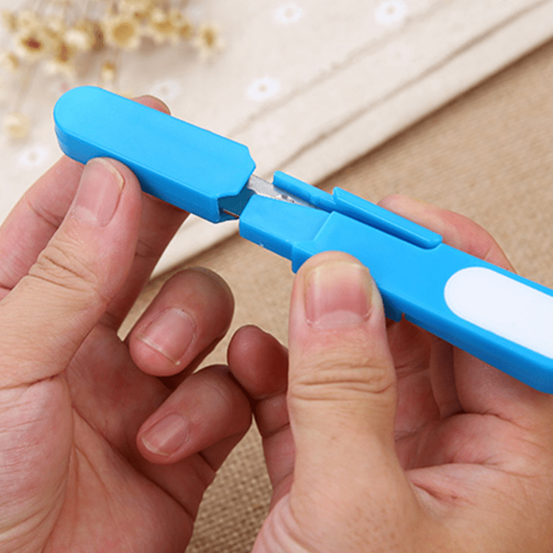 Sewing Scissors Yarn Thread Cutter With Cover Mini Small - Temu