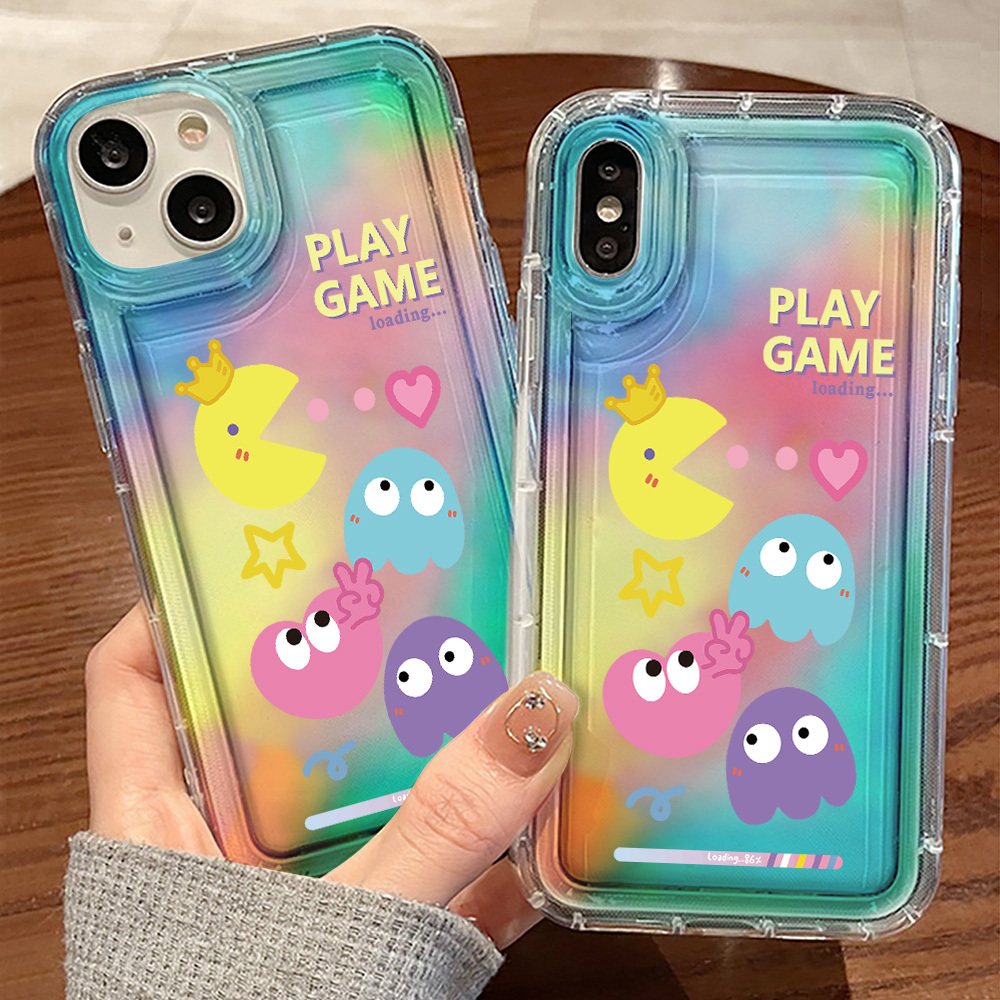 2pcs Funda Silicona Teléfono Dibujo Pato Iphone 14 13 12 11 - Temu