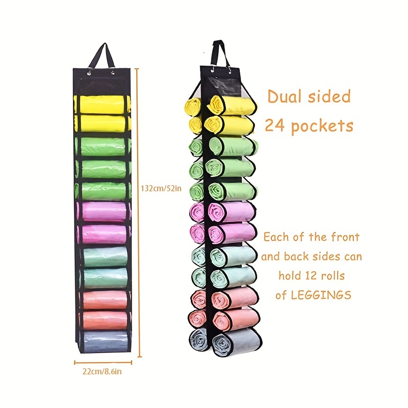 24 Grid Legging Storage Bag with Foldable Hanger
