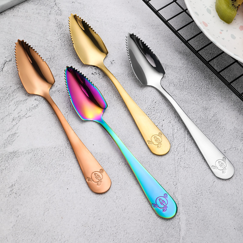 Grapefruit Knife And Spoons Set Stainless Steel Kitchen Tool - Temu