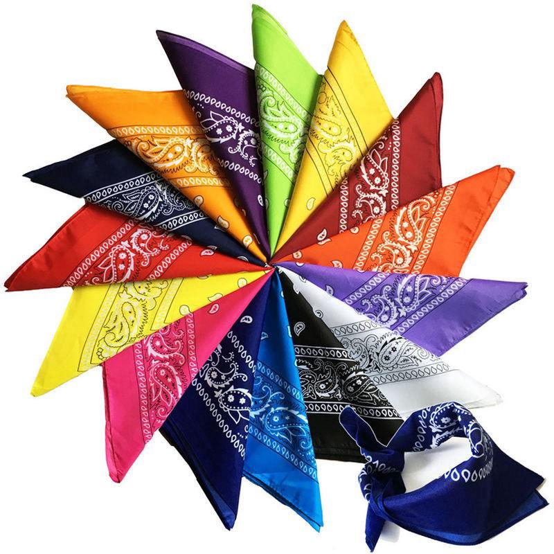 Hermes Multicolor Paisley Printed Silk Square Handkerchief