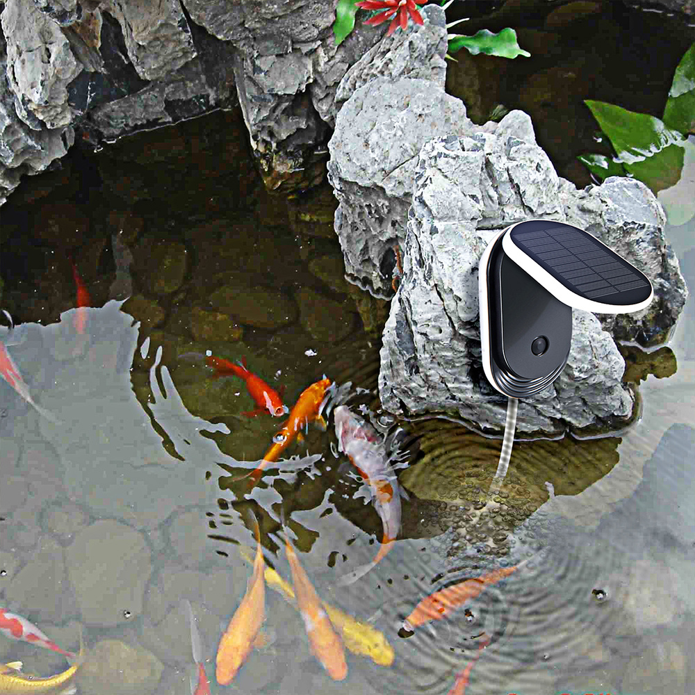 Solar powered Pond Aerator Aquarium Air Pump Provides Oxygen - Temu