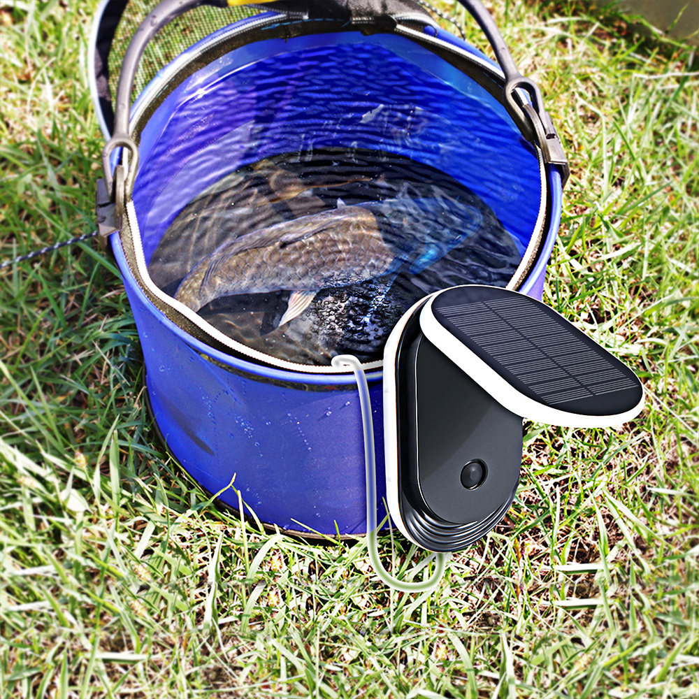 Bomba de oxígeno de agua aireadora de oxigenador con energía solar para  acuario de tanque de peces de estanque