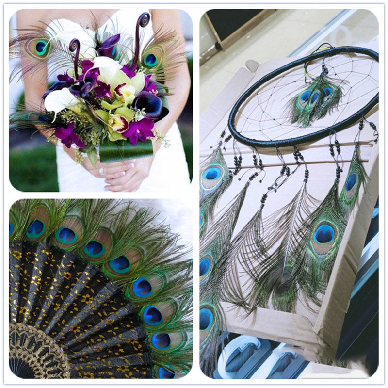 Beautiful Diy Real Peacock Feathers Crafts Handwork Party - Temu
