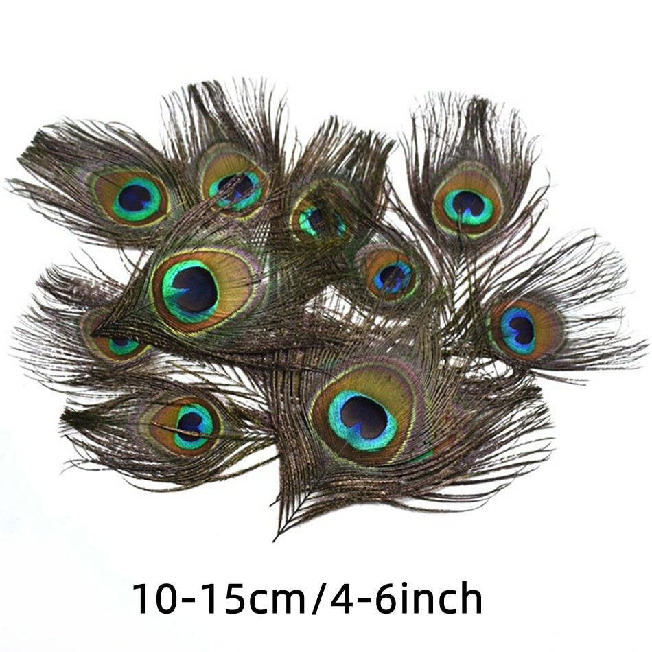  20Pcs/lot Plume Natural Peacock Feathers for Crafts DIY Wedding  Party Real Feathers Home Plumas Decoration 25-32CM - Zamihalaa : Arts,  Crafts & Sewing