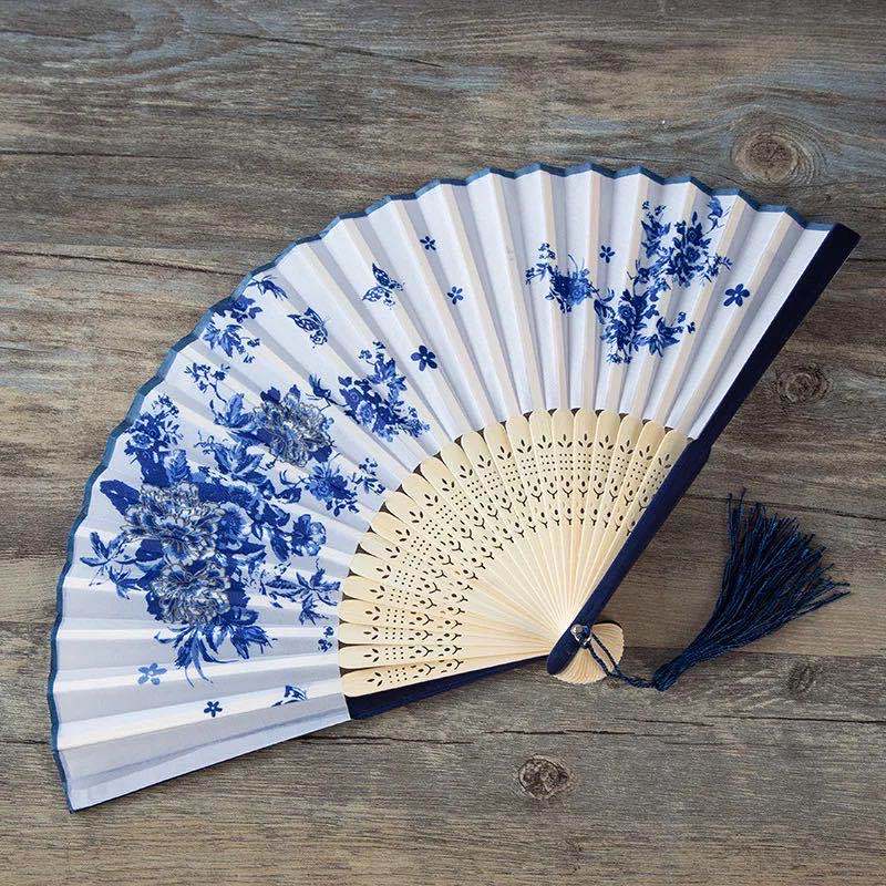 Paper Fan 27 Blue