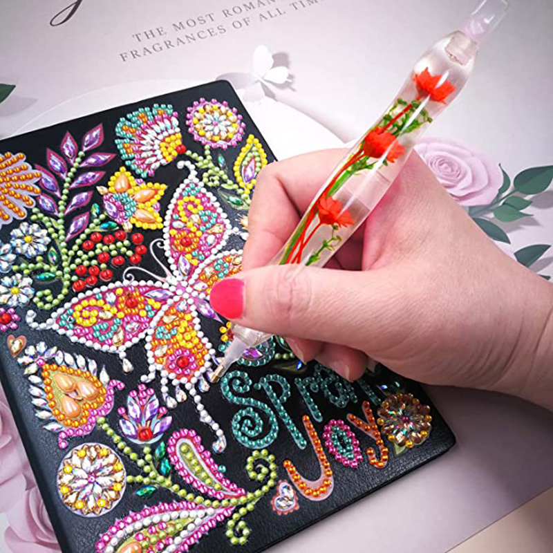 Volitaous Resin Diamond Art Pens Flower 5D Diamond Painting Pen, 40%  Thicken Ergonomic Diamond Painting Accessories and Tools with 12PCS Pen Tips
