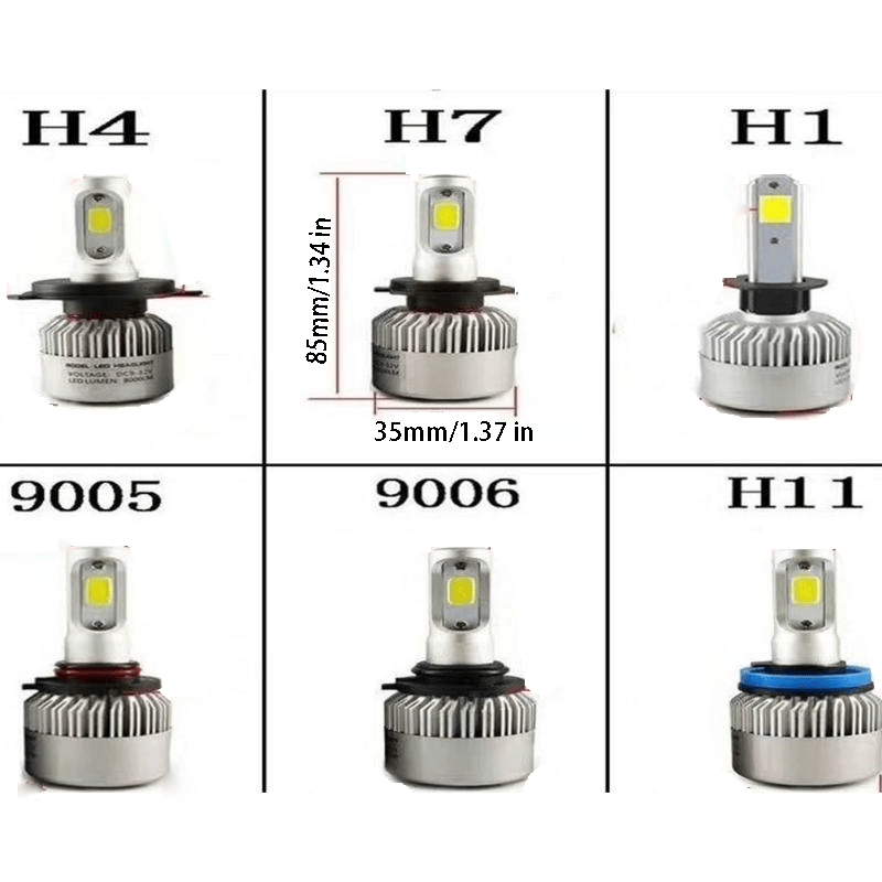 Set 2 bombillas LED H4