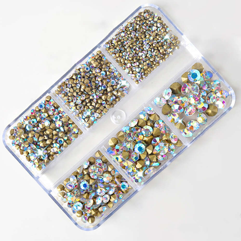 Bag Multi shaped Nail Rhinestones 3d Horse Eye Water Drop - Temu