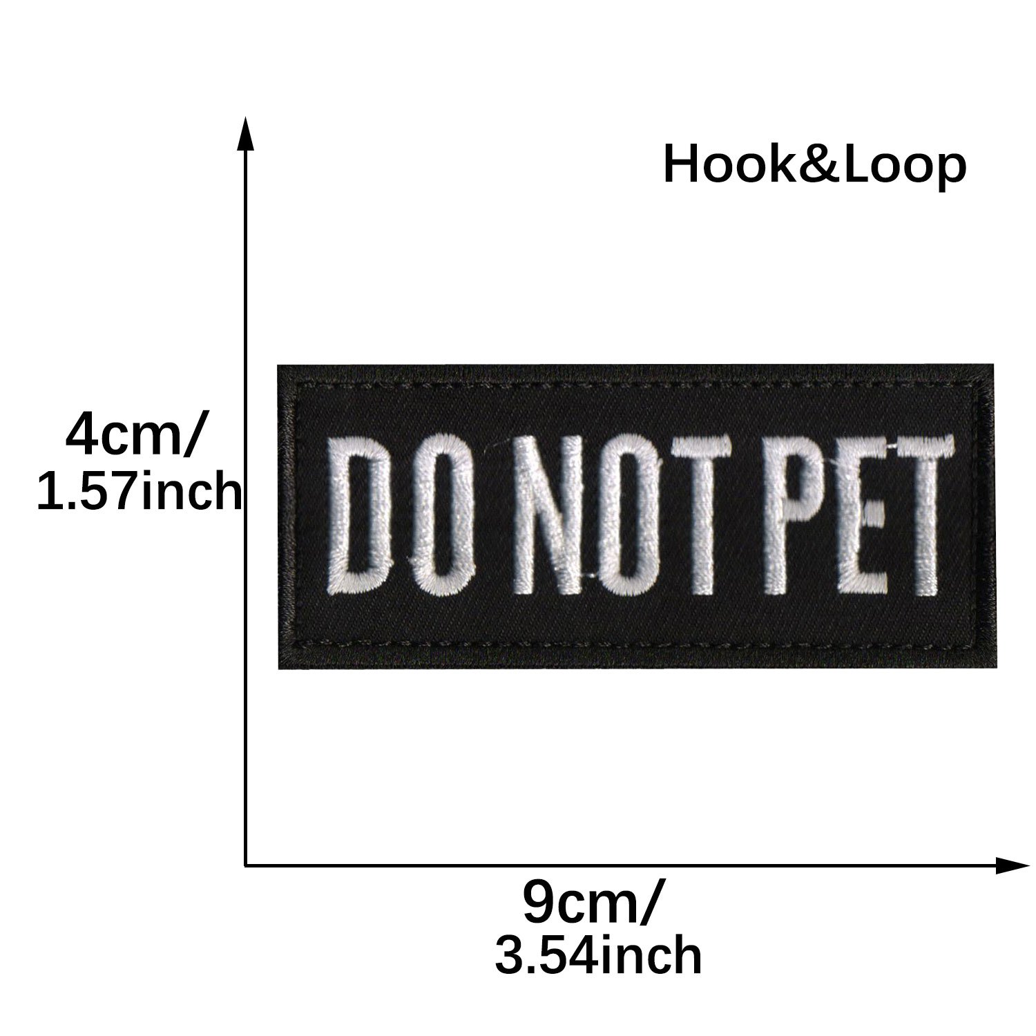 Service Dog Patch for Dog Service hook and loop 3.5x1.65 inches