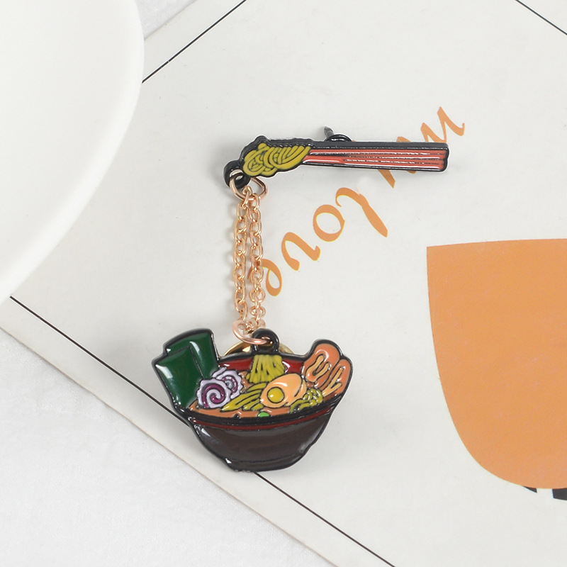 1pc Cartoon Ramen Brooch Creative Simulation Food Pin Brooch Clothing Bag Accessories Gift,XZ2111,$1.19,Temu