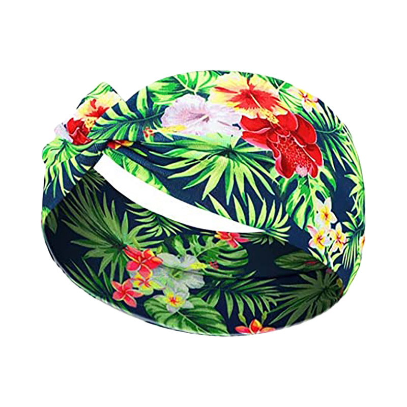 Boho Knotted Headband Floral Vintage Head Wrap