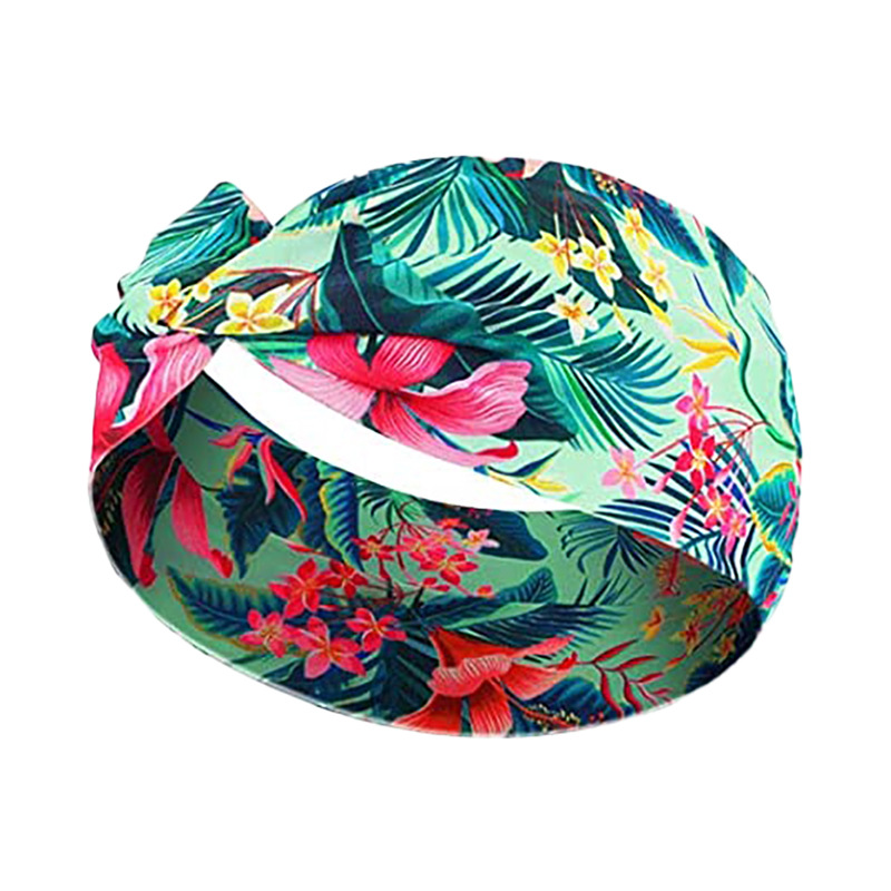 Boho Knotted Headband Floral Vintage Head Wrap